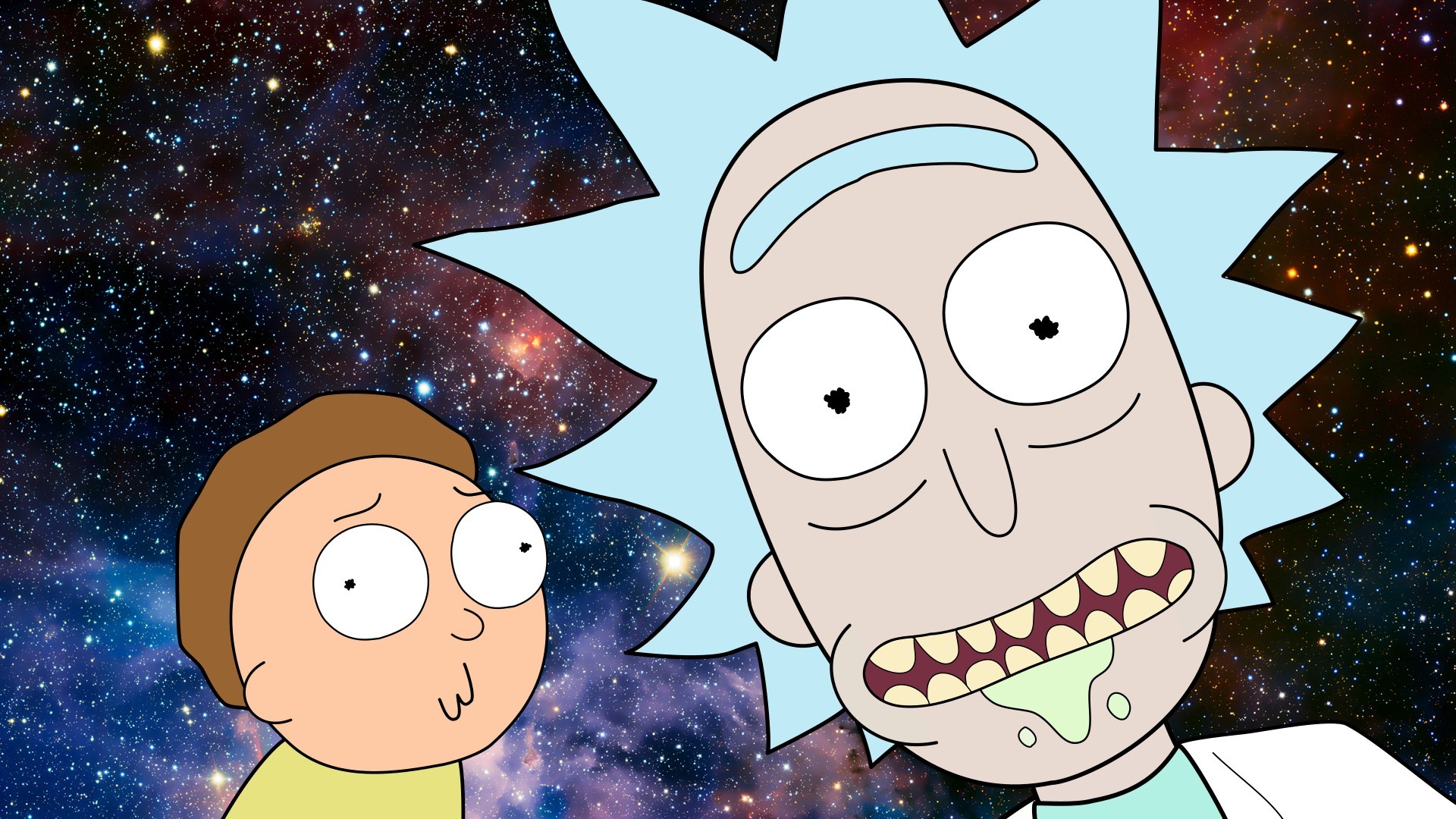 free cool Rick and Morty chrome extension HD wallpaper theme tab for