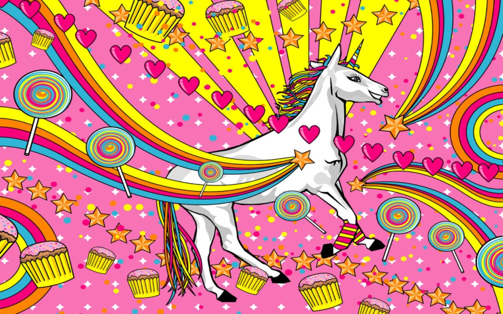 free cool Unicorn Rainbow chrome extension HD wallpaper theme tab for